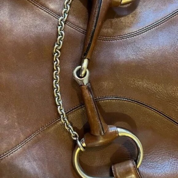 100% Authentic Gucci Horsebit Hobo in Leather - Picture 2 of 4